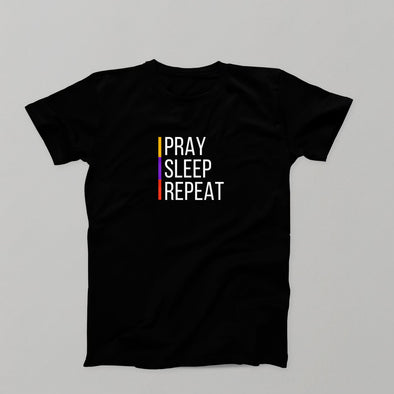 Pray Sleep Repeat unisex tee