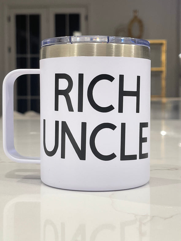 Rich Uncle (Black and White) Mug