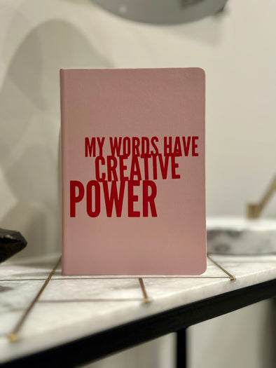 Limited Edition My Words Have Creative Power Executive Journal (pink)
