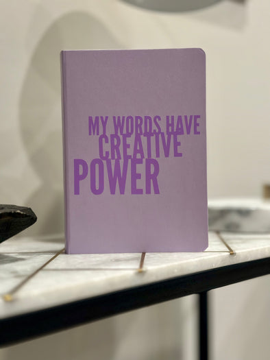 Limited Edition My Words Have Creative Power Executive Journal (purple)
