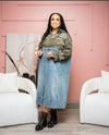 One Size Camo Denim Dress