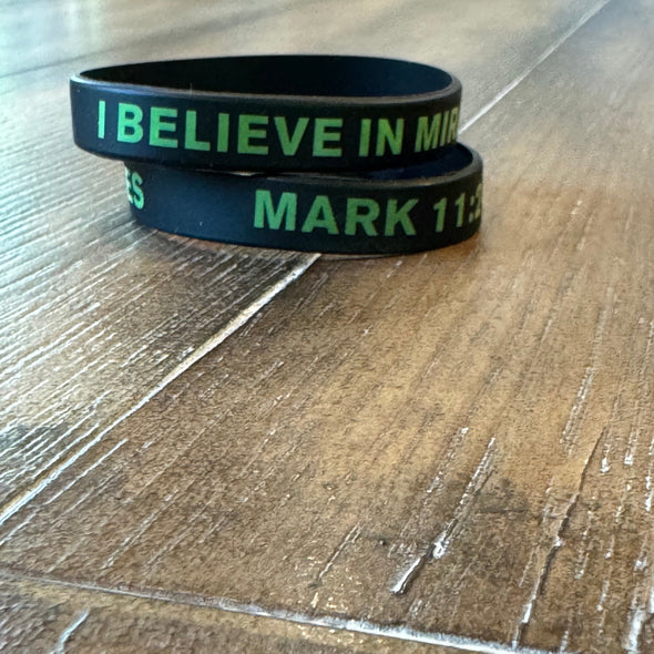 I BELIEVE IN MIRACLES WRIST BAND (set of 2)