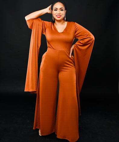 "Better than Ever" jumpsuit (brown)