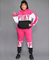 The "PRAY" Jogger Set (Pink and White)