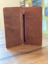 M633 Genuine Tan Leather wallet (large)