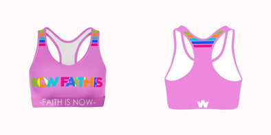 Faith is Now sports Bra-PURPLE