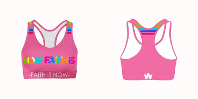 Faith is Now sports Bra-PINK