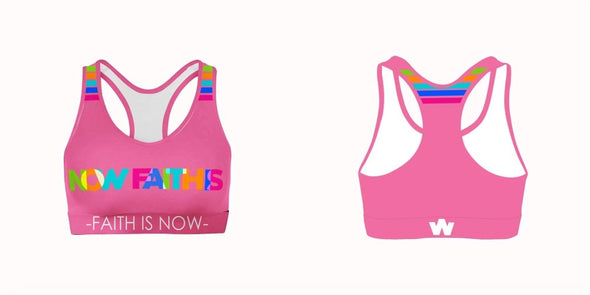 Faith is Now sports Bra-PINK