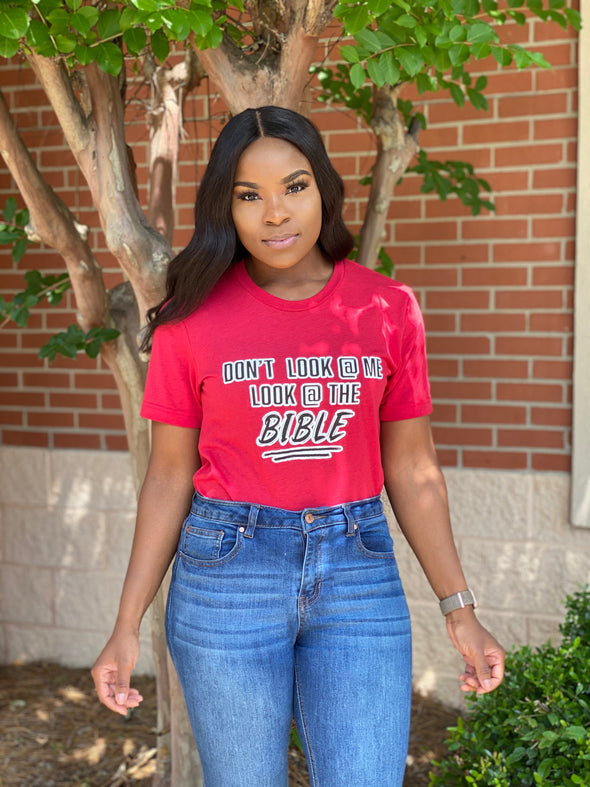 Look At The Bible unisex tee